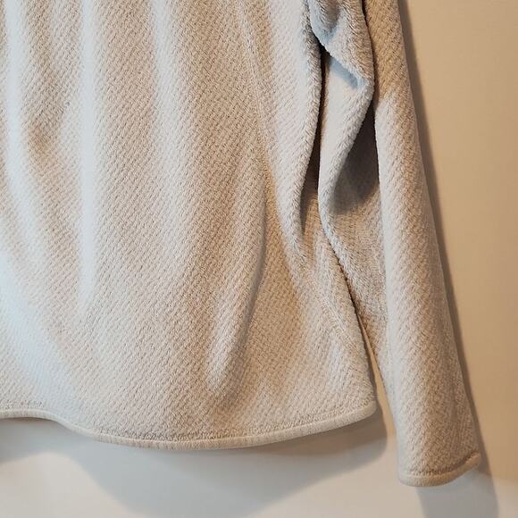 Patagonia Re-Tool 1/4 Snap Fleece Pullover Women's Size Small White/Cream EUC - Picture 14 of 14